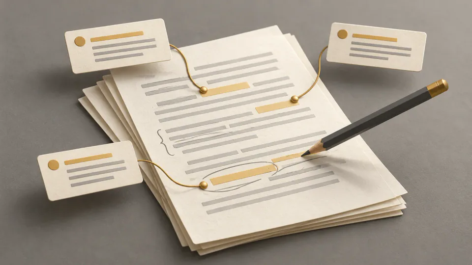 Edit AI Peer Feedback into Specific Comments a Writer Can Use — article cover